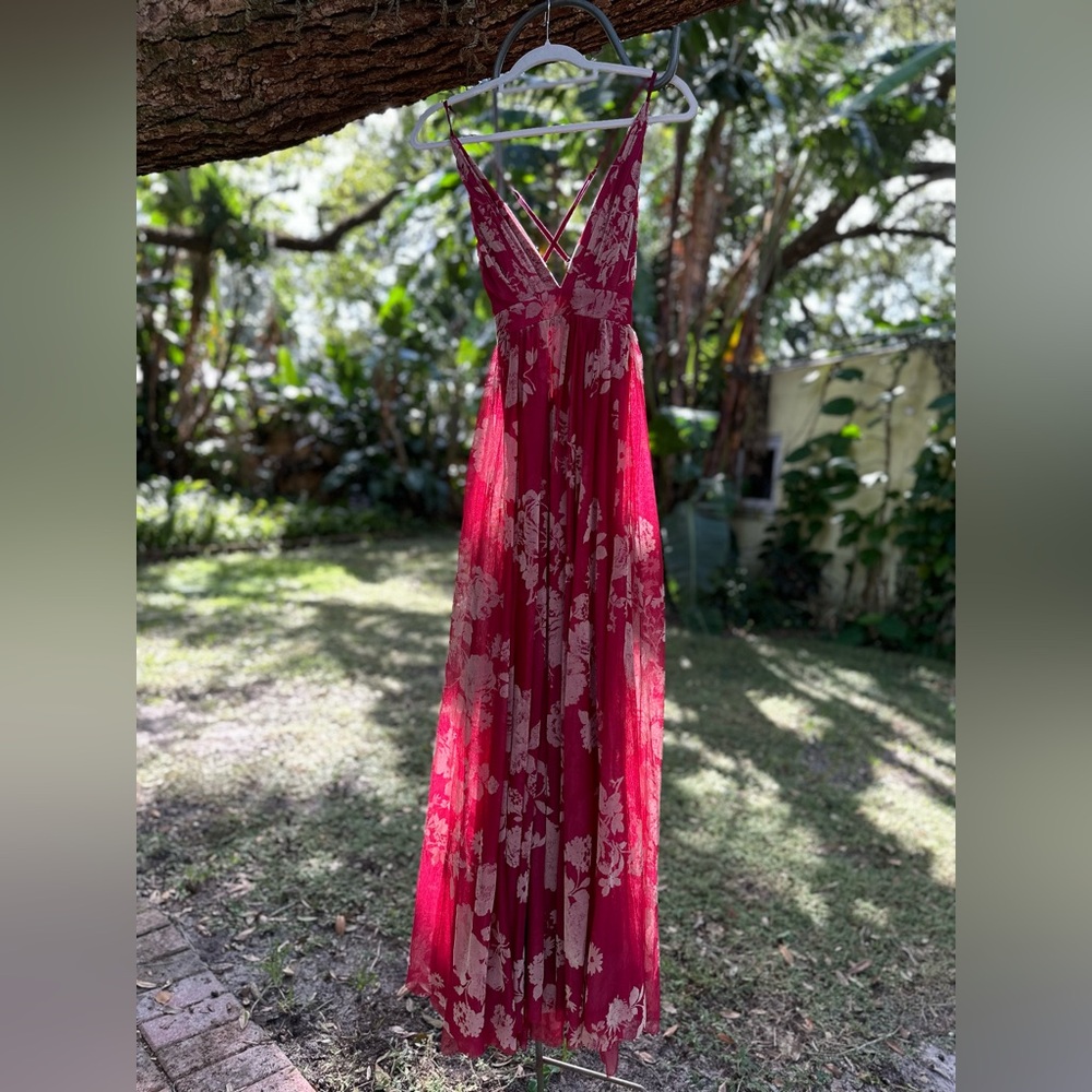 Lexxel Mesh Maxi Gown